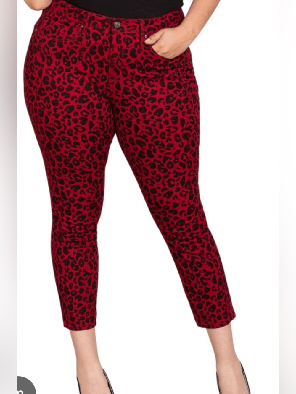 Royalty For Me Red and Black Leopard Print Pants